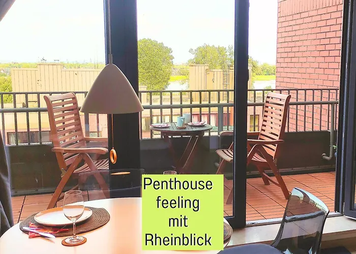 Penthouse Wolke7 Mit Rheinblick Neuss-Duesseldorf