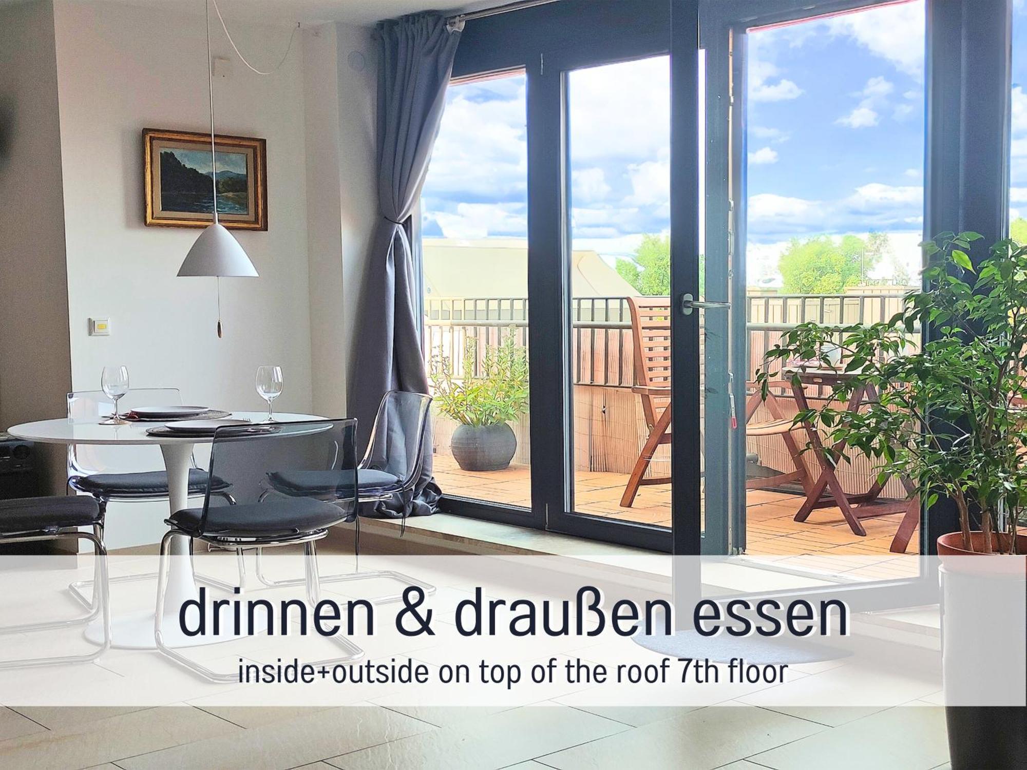 Penthouse Wolke7 Mit Rheinblick Neuss-duesseldorf Apartment *